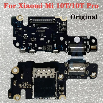 Нова платка за зареждане PCB Flex за Xiaomi Mi 10T Pro USB порт конектор док зареждане лента кабел с микрофон за Mi 10T