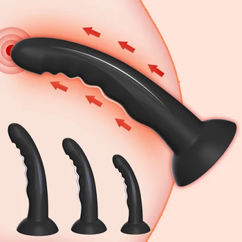 нов силиконов полумесец анален щепсел женски задник щепсел вибратор анален стимулация G-точка мастурбация възрастни секс играчка за жени мъже bdsm играчка
