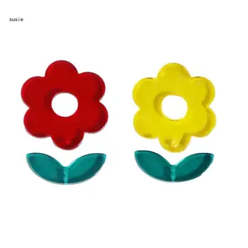 X7YA DIY Елегантна висулка за цветя Аксесоари за правене на цветя Акрилни материали