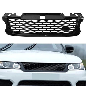 Gloss Black ABS Car Front Upper Grill Racing Grille За Land Rover Range Rover Sport SVR 2015 2016 2017 L494 LR062238