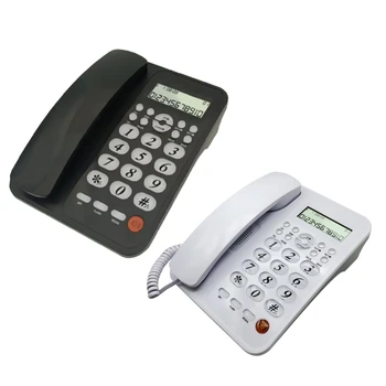 кабелни телефони стационарен домашен телефон стационарни телефони голям бутон стационарен телефон Y9RF