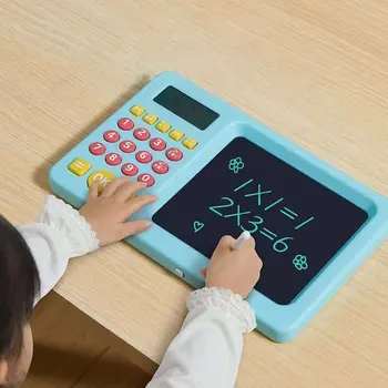 Дъска за писане на ръка Деца Английски Чертожна дъска Обучение по математика Обучение по съкровища LCD Испански калкулатор Ментална аритметична машина