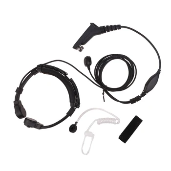 WalkieTalkie слушалка с пръст PTT микрофон гърло слушалки за XPR6000 XPR6500 XPR6550 XPR7000 XPR7550 XiR P8200