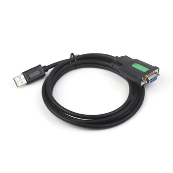 USB към DB9 RS232 мъжки сериен кабел за данни адаптер USB порт DB9 щифт мъжки / женски RS232 PVC кабел за Windows8/10
