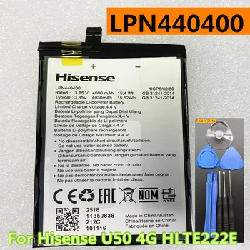За Hisense U50 4G HLTE222E батерия LPN440400 3.85V 4000mAh оригинална батерия
