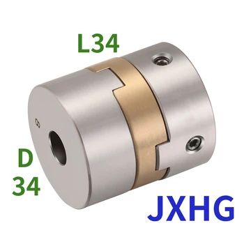 JXHGнеръждаема стомана D34L34cross плъзгач съединител Висока точност мотор прът алуминиев бронз подложка корекция ексцентричен съединител