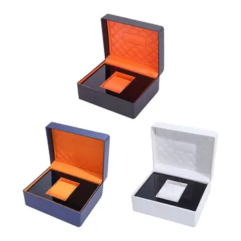 Единична кутия за съхранение на часовници Подвижна възглавница PU кожен часовник за съхранение Калъф за пътуване Подарък Accs Лукс за повечето часовници, смарт часовници