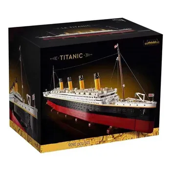 9090Pcs 10294 филм Титаник голяма круизна лодка кораб параход модел тухли строителни блокове DIY играчки за деца момчета приятел подарък