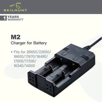 Skilhunt M2 зарядно устройство за фенерче батерия, побира се за