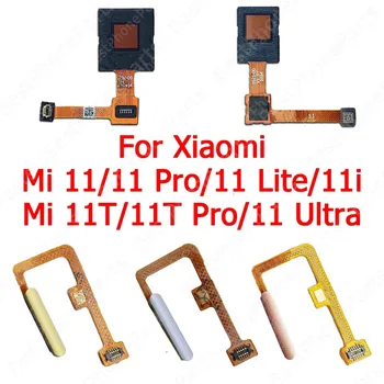 Сензор за пръстови отпечатъци Flex кабел Home бутон Нов скенер за пръстов печат за Xiaomi Mi 11T Pro 11 Lite 11i Mi11 Ultra 5G