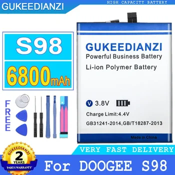 GUKEEDIANZI-S98 батерия за мобилен телефон, 6800mAh, безплатни инструменти, батерия за DOOGEE S98, BAT21ZN1356000