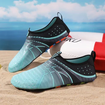 Унисекс външни водни обувки бързо съхнещи жени плаж вода аква маратонки леки мъже плувен басейн водни обувки 6979