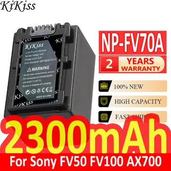 2300mAh KiKiss Мощна батерия NP-FV70A NPFV70A За Sony FV50 FV50A FV100 AX700 AX45 60 AX100E AXP55 EAX40 камера
