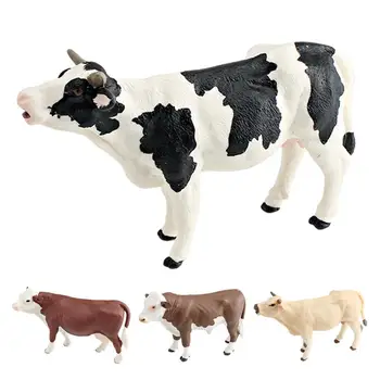 сладък селскостопански животни говеда фигурка играчка градина миниатюри крава действие фигури колекция PVC прекрасен модел играчка дете празник подарък