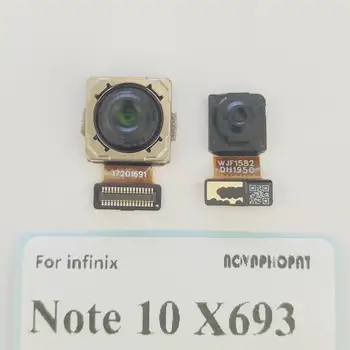 Горна предна малка задна голяма задна основна камера модул Flex кабел за Infinix Note 10 X693