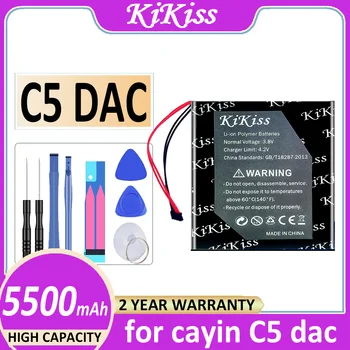 KiKiss Батерия 4000mAh/6600mAh за cayin C5 dac i5 N3 N6 Player N6ii A01 N 6 Mk2 Bateria
