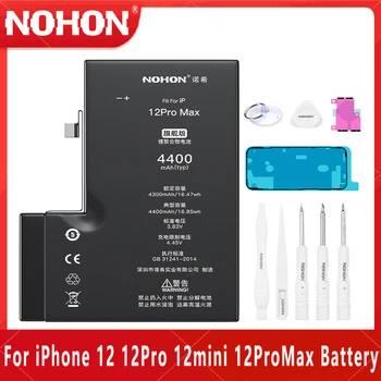 NOHON батерия за Apple iPhone 12 Mini Pro Max 12Mini 12Pro 12ProMax подмяна литиево-полимерен мобилен телефон Bateria безплатни инструменти