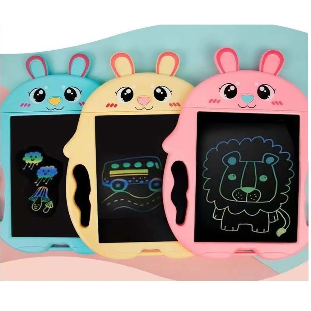 9Inch LCD екран писане таблет деца чертожна дъска карикатура животно зайче електронен ръкопис подложка рисуване играчки за дете