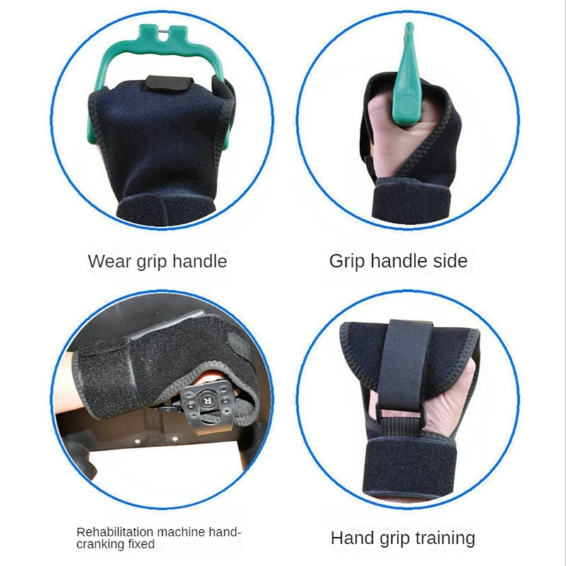 BAMDA Дишащи спомагателни фиксирани ръкавици Рехабилитация Обучение Сила на ръкохватката Стари хора Оборудване за захващане на юмруци Ръкавица