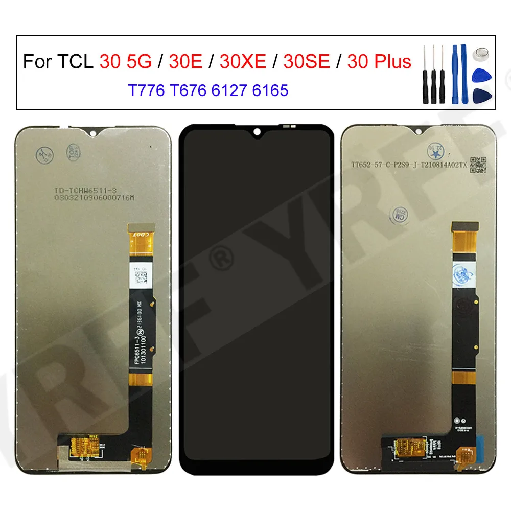 LCD дисплей и сензорен екран дигитайзер, TCL 30 SE, 30E, 30XE, 30 Plus, 30 Plus, 5G, T776, T676, 6127, 6165H