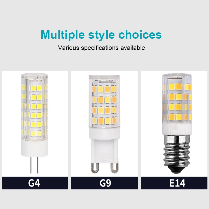 Mini G9 LED лампа 5W 7W 9W12W 15W 18W 220V LED крушка за царевица SMD2835 360 ъгъл на лъча Замяна на халогенни полилей светлини