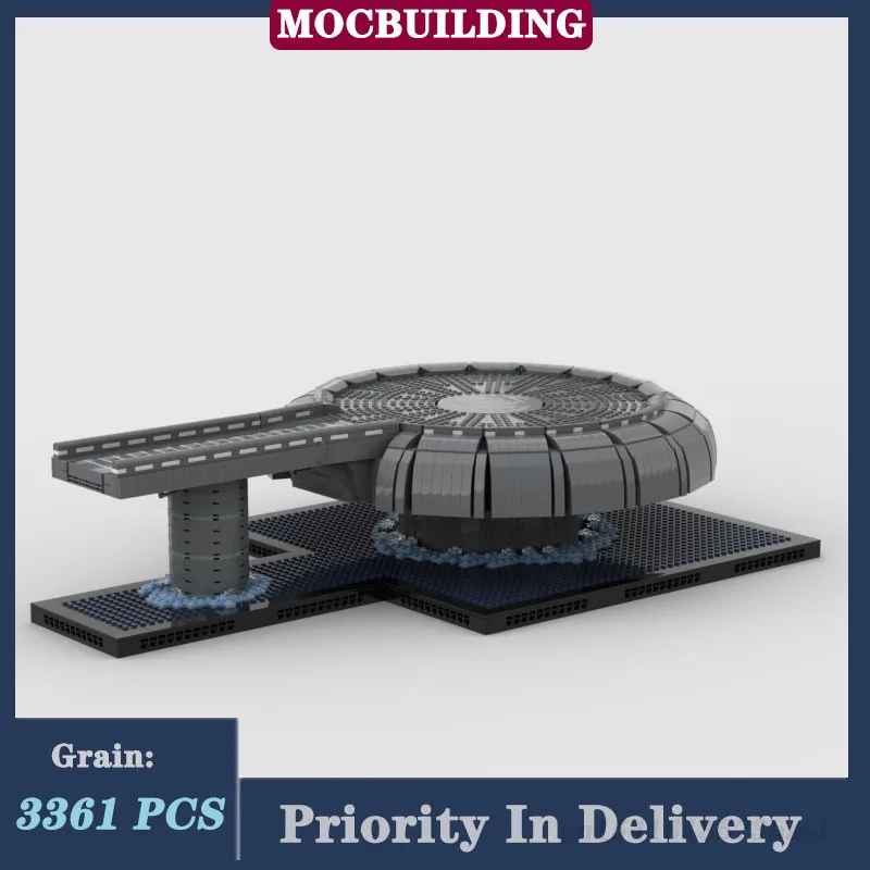 MOC космически филм платформа за кацане модел градивен блок събрание космически кораб битка колекция серия играчки