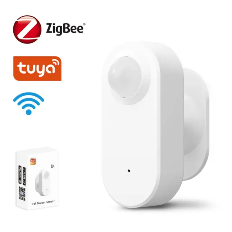 Tuya ZigBee / WiFi PIR сензор за движение Безжичен инфрачервен детектор за сигурност Алармен сензор за крадци Интелигентен живот APP Control Съвместим
