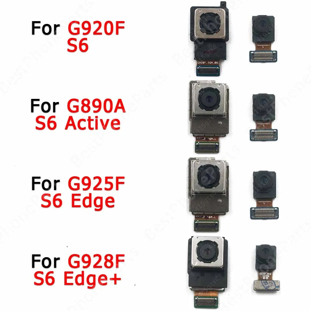 Задна предна камера за Samsung Galaxy S6 Active Edge Plus G890 G920 G925 G928 Selfie Back Facing Frontal Camera Module
