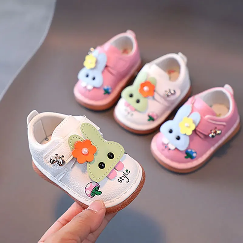 Наречен обувки момиче бебе мека подметка бебе ходене обувки принцеса единична обувка момиче 0-2-3 години сладък и удобен
