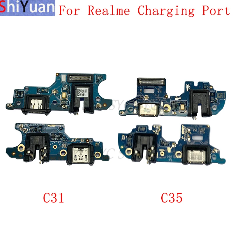 Оригинален USB порт за зареждане конектор платка Flex кабел за Realme C31 C33 C35 конектор за зареждане резервни части