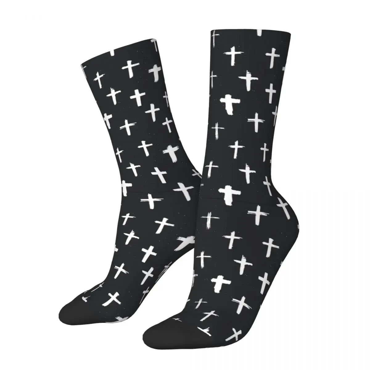 Християнски кръстове Религиозни знаци Икони Символ на разпятие Кръст Чорапи за разпятие Мъжки Мъжки Жени Летни Чорапи Полиестер